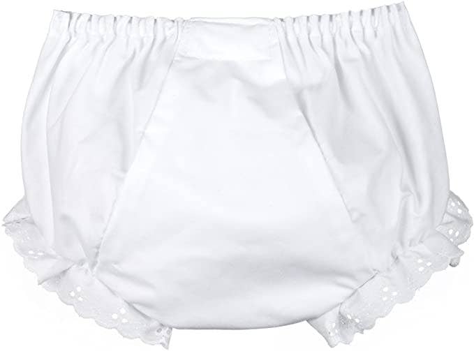 Diaper Cover Eyelet Panty, Double Seated