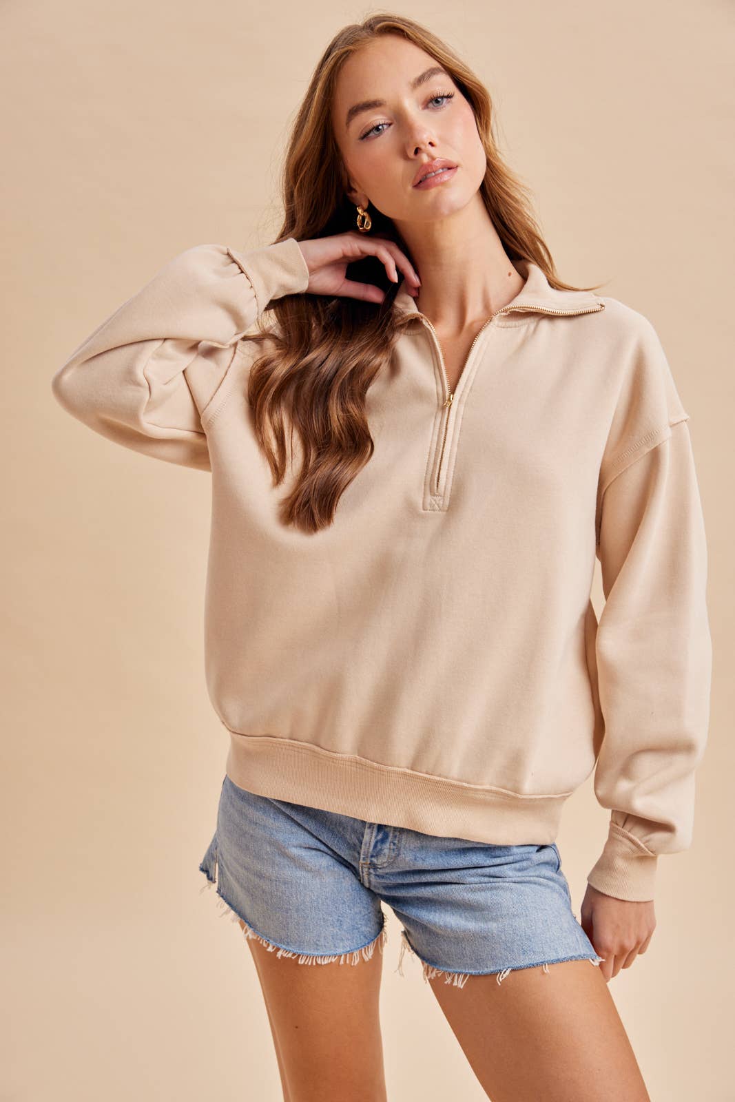 QUARTER ZIP PULLOVER