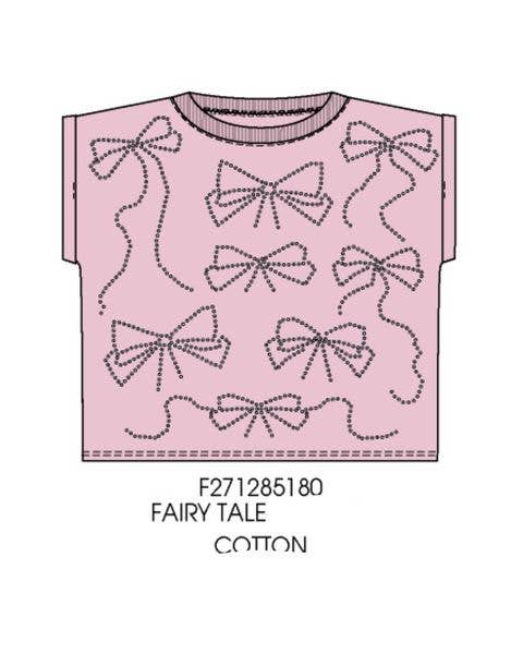 Rhinestones Dolman Top Fairy Tale Tween Girls