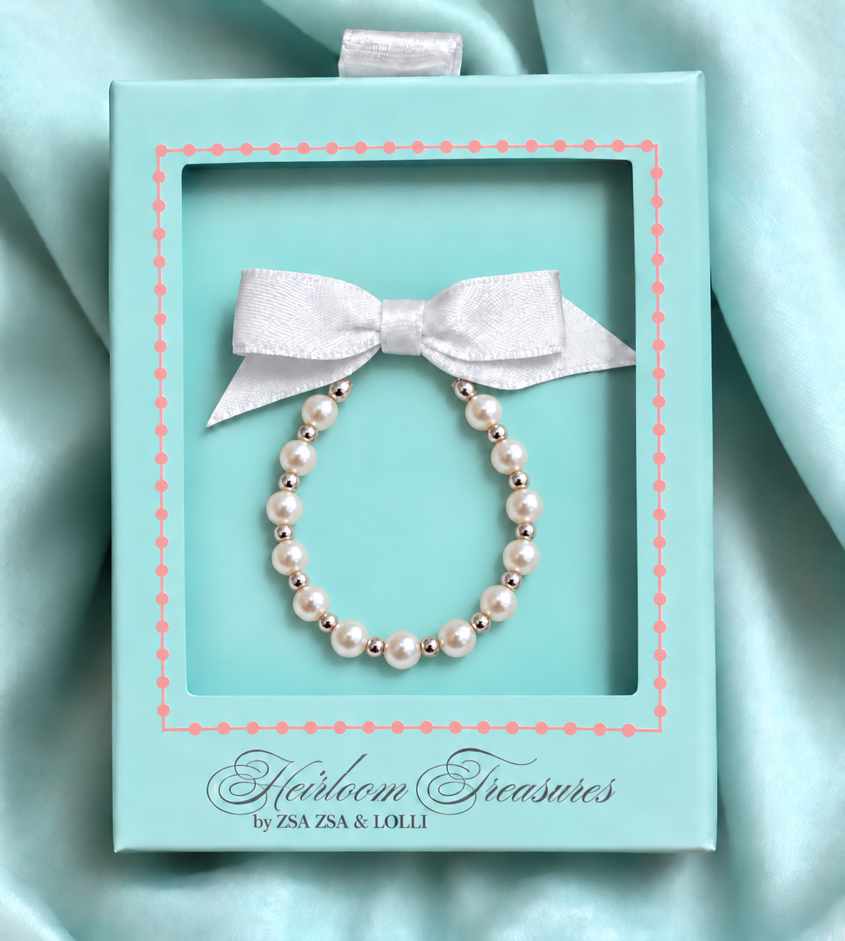 Classic Pearls (RP-1 White) Bracelet, Children's Jewelry