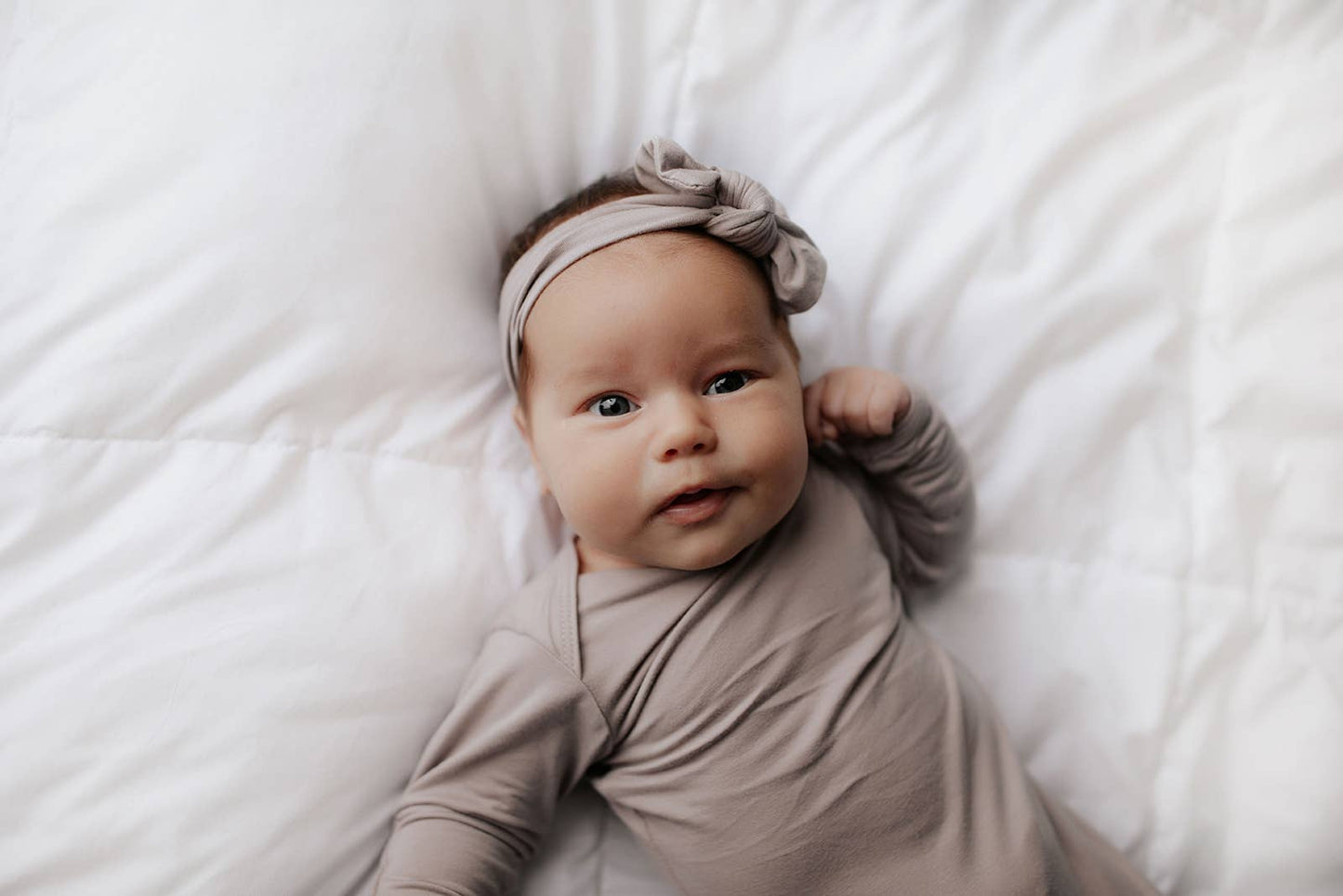 Harbor Mist Taupe Knotted Gown