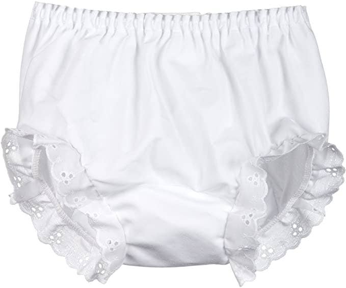 Diaper Cover Eyelet Panty, Double Seated