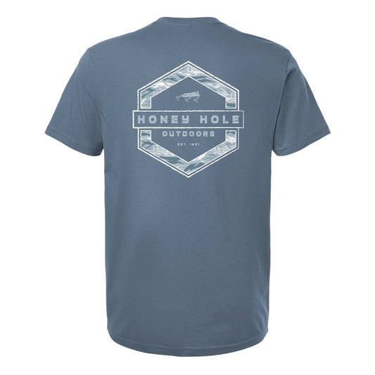 Short Sleeve - Redfish Hex - Blue Jean