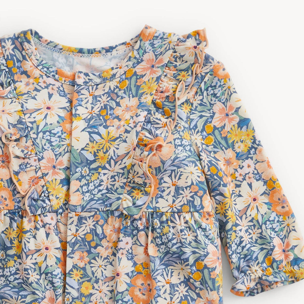 FLORA BABY GIRLS RUFFLE ROMPER
