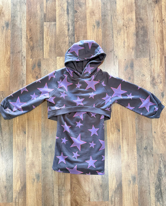 All Over Stars Hoodie Dress