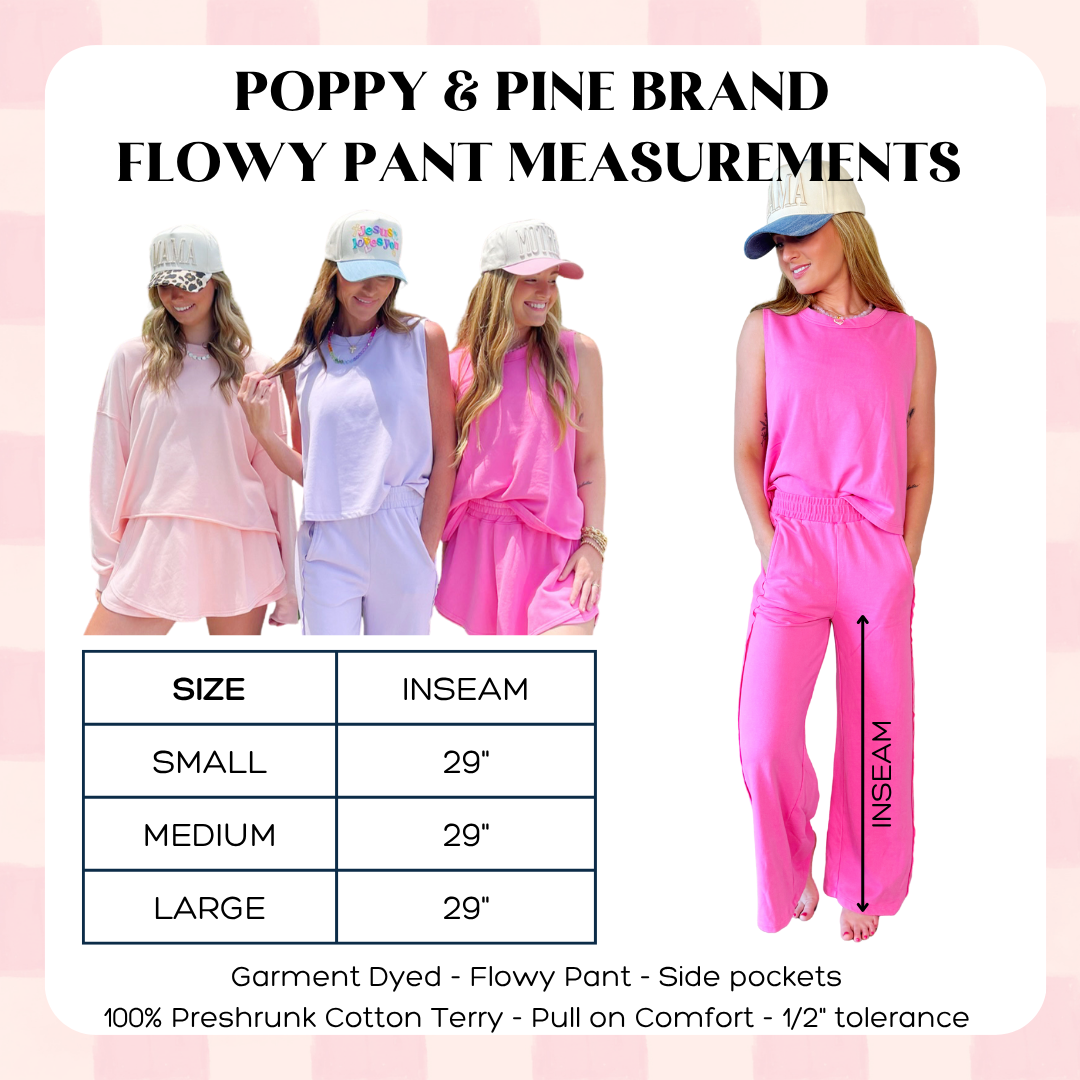 Pink Flowy Pant