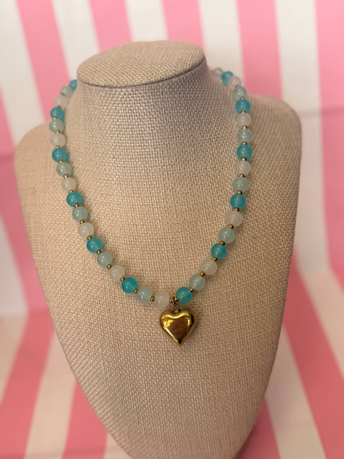 Small Bubble Heart Necklace