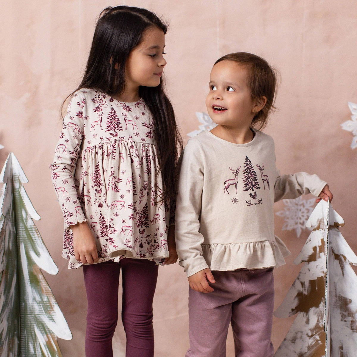 Woodland Story Girl Tunic and Pants Set