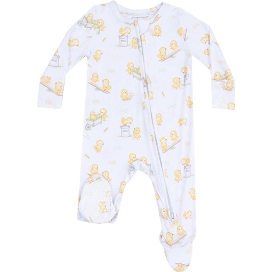 Baby Chicks 2 Way Zipper Footie
