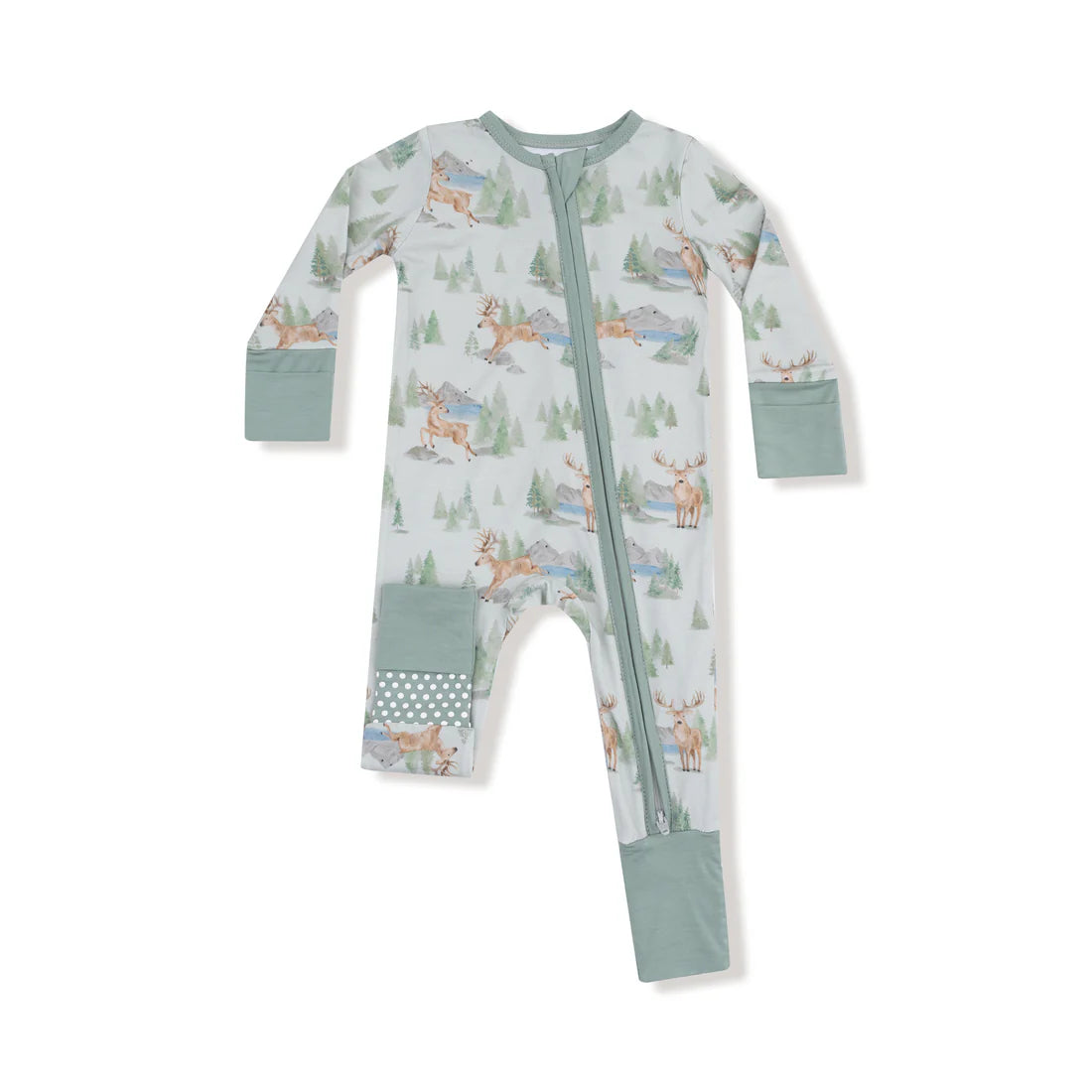 Buck Deer Zipper Romper