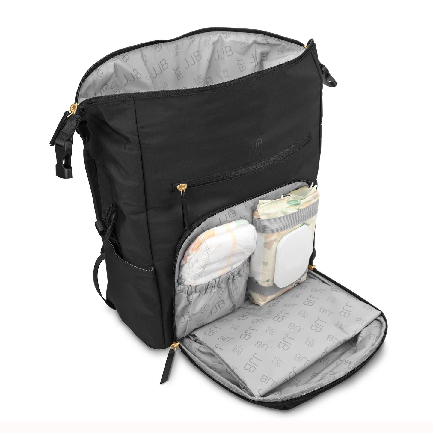 Modern Backpack Diaper Bag - Black