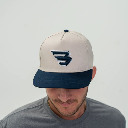 Cap- 3D Flying B Logo- Navy