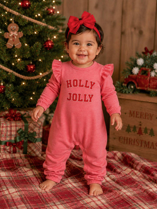 Holly Jolly Ruffle Jumpsuit