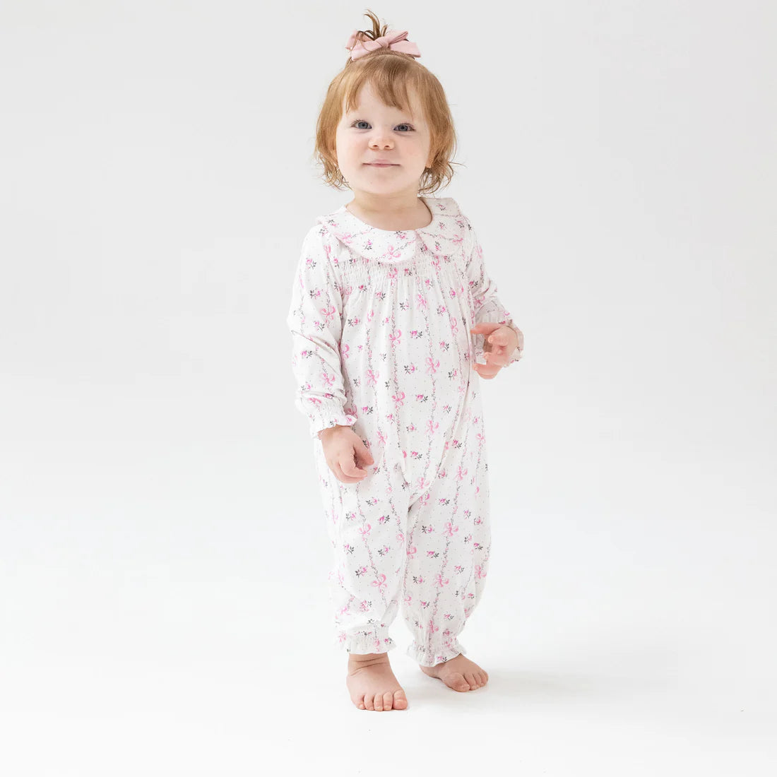 Dainty Buds & Bows Stripe - Romper