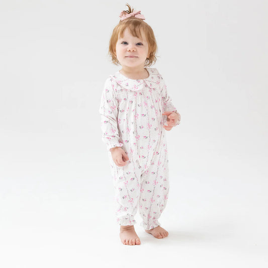 Dainty Buds & Bows Stripe - Romper