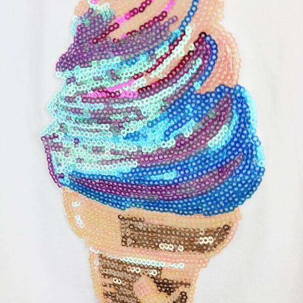Sequin Ice-cream cone Tee