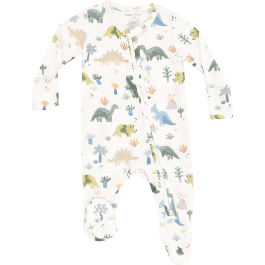 Soft Dinos 2 Way Zipper Footie