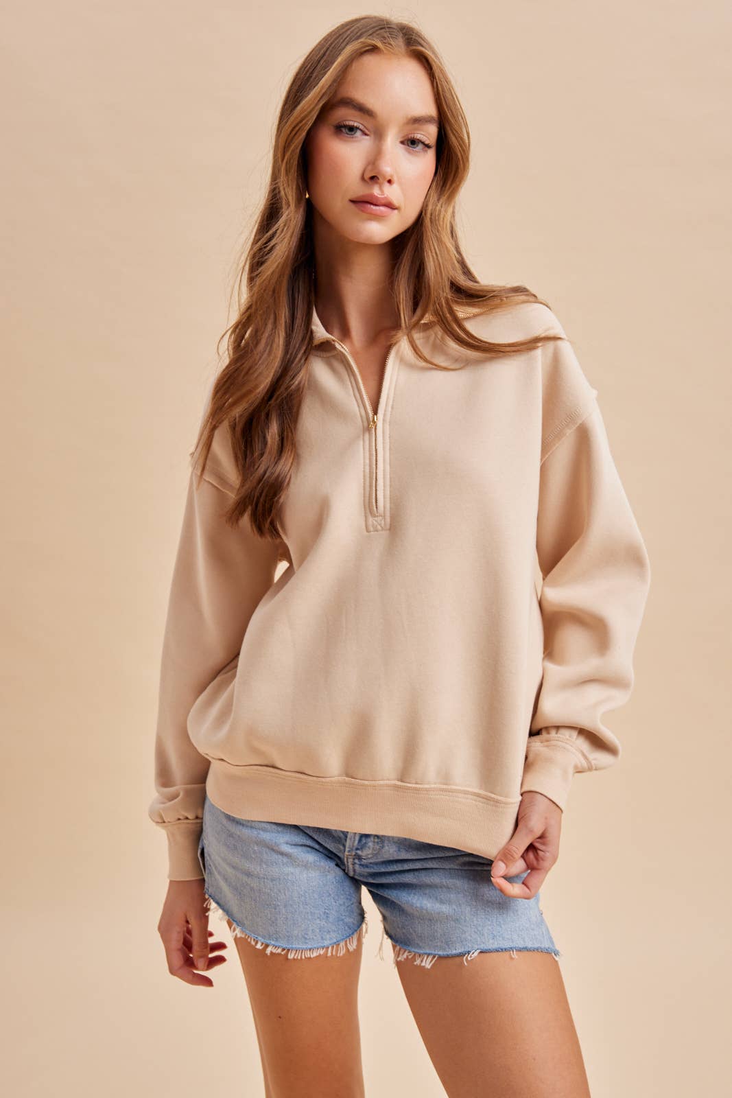 QUARTER ZIP PULLOVER
