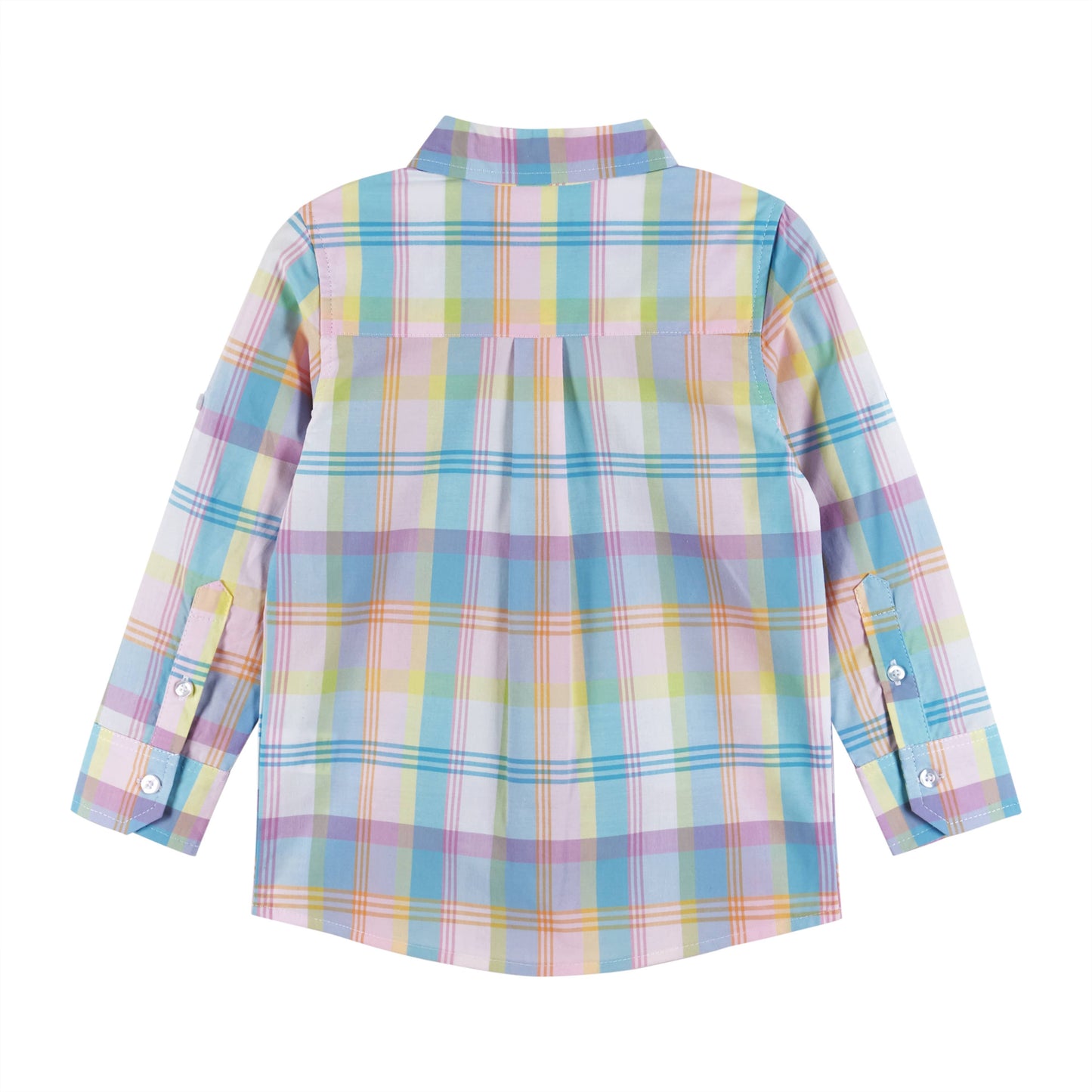 Boys Toddler Two-fer Plaid Button-down Easter Shirt
