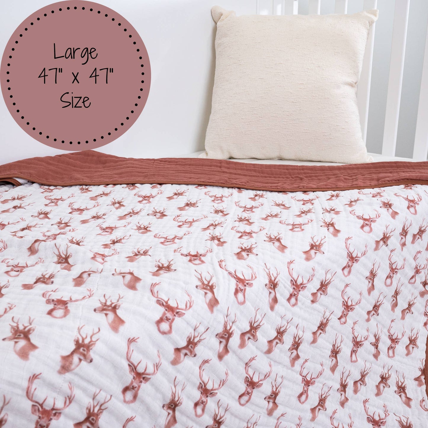 Muslin Quilt Baby & Kids Blanket Oh Deer