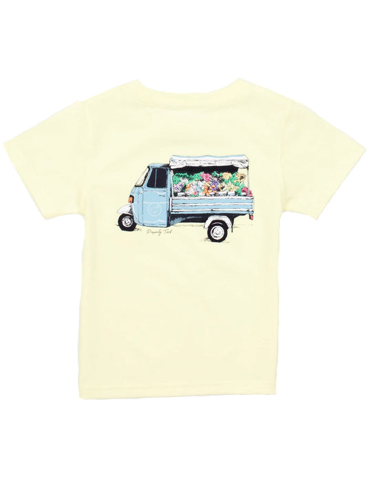 Girls Fresh Florals SS - Light Yellow