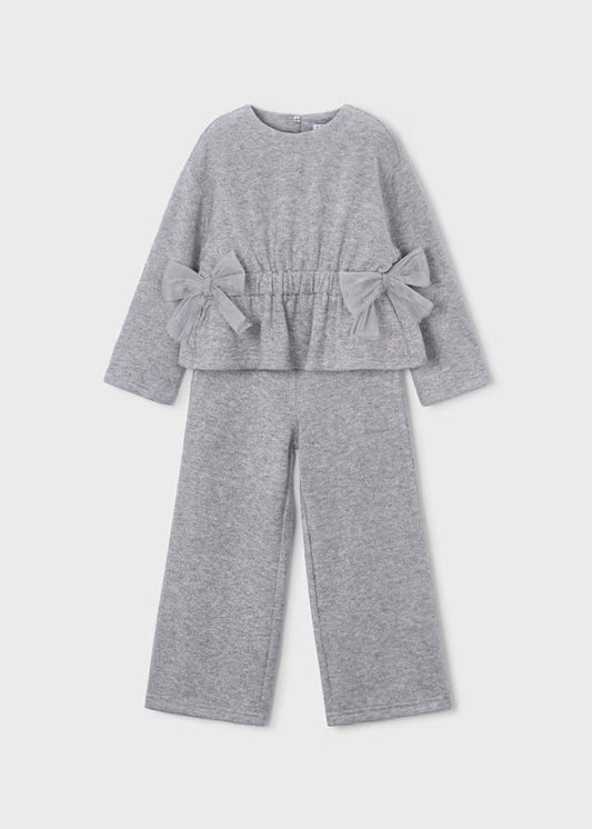 Girl Bow Sweater and Pants Set