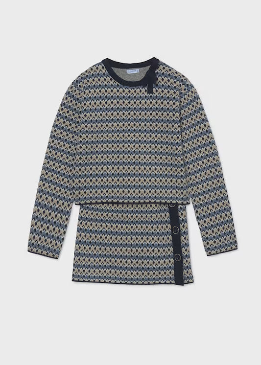 Girl Knit Sweater and Skirt Set
