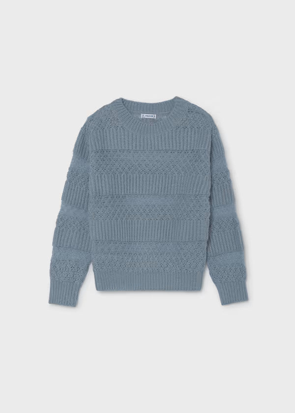 Girl Pointelle Sweater