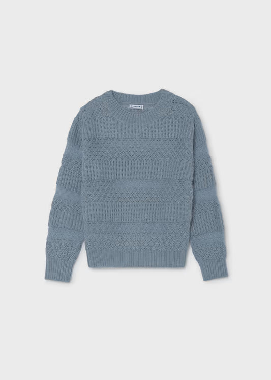 Girl Pointelle Sweater