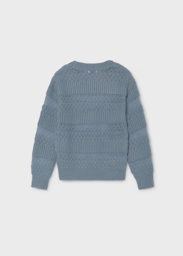 Girl Pointelle Sweater