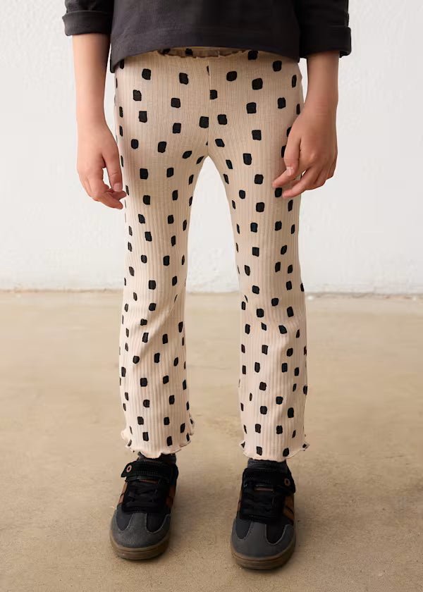 Girl Ribbed Flare Leggings