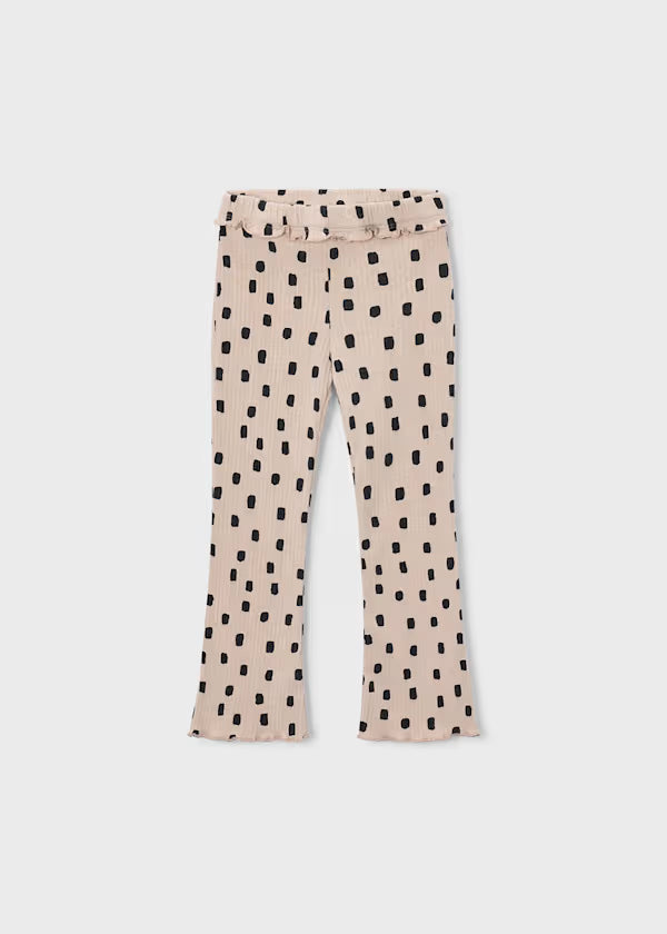 Girl Ribbed Flare Leggings