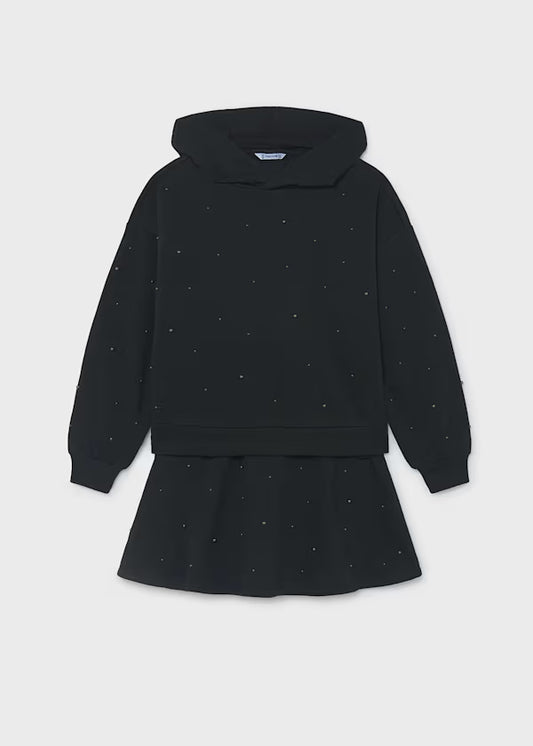 Girl Skirt and Sweatshirt Set