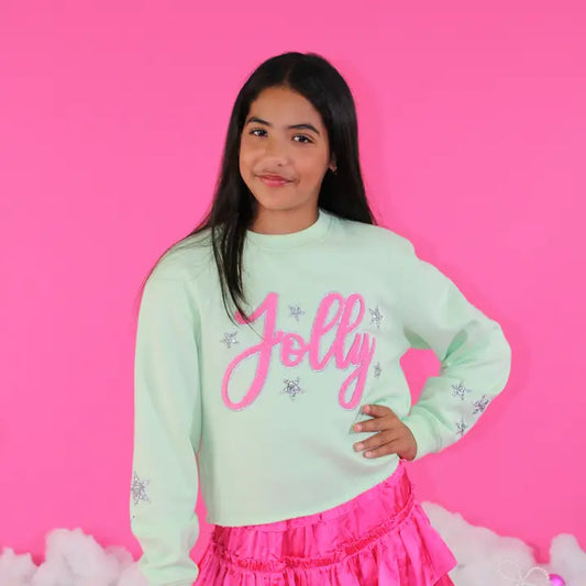Jolly & Rhinestone Stars Sweatshirt