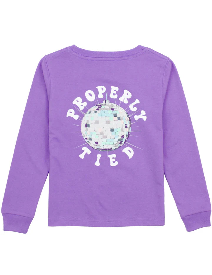Purple long sleeve t-shirt