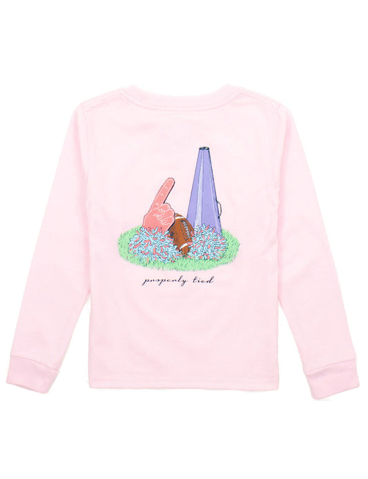 Girls Home Tee LS - Rose