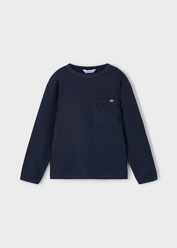 Boy Knit T-Shirt Navy
