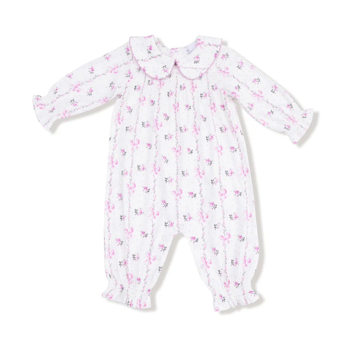 Dainty Buds & Bows Stripe - Romper