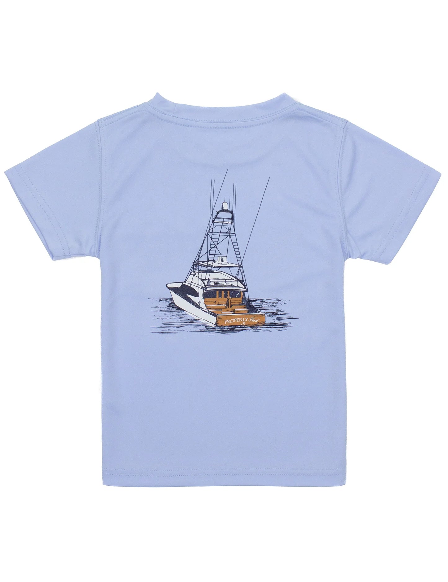 Boys Performance Tee Deep Waters Light Blue