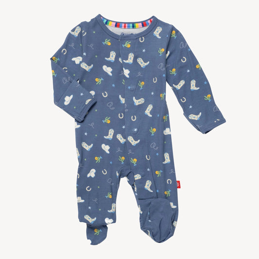 Rodeo Drive Blue Modal Footie
