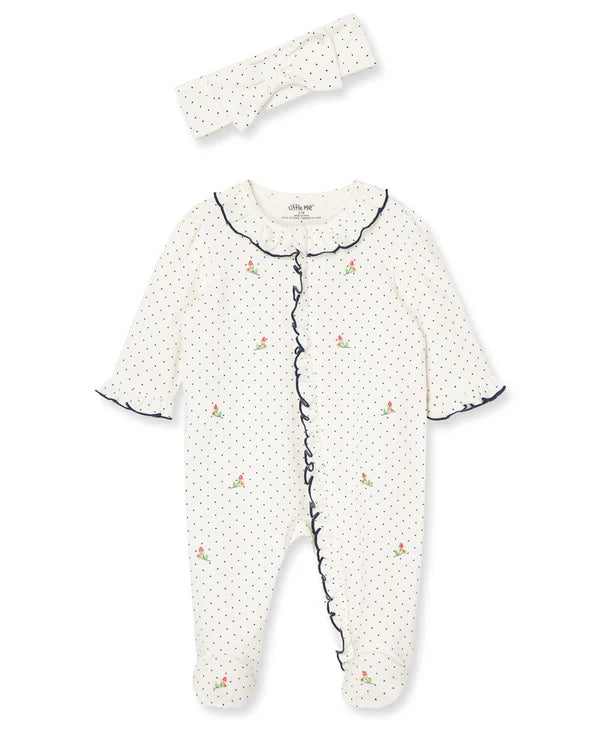 Rosebud Footie w/Headband
