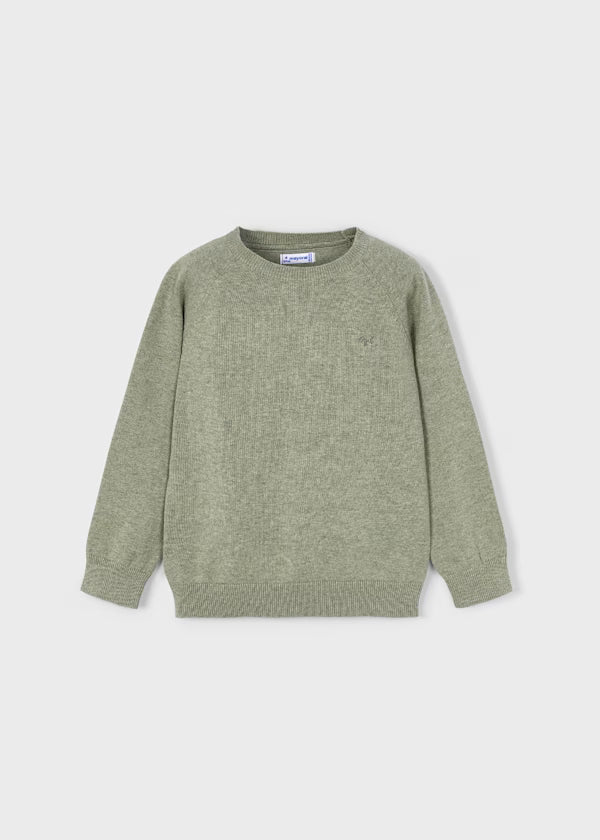 Boy Basic Sweater Heather Pistachio