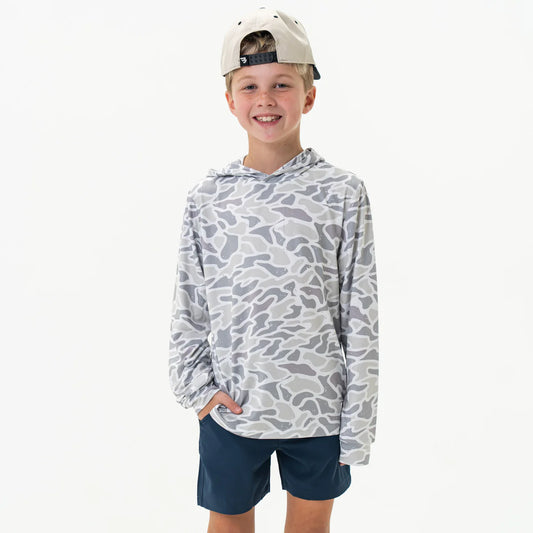 Youth Performance Hoodie / White Camo