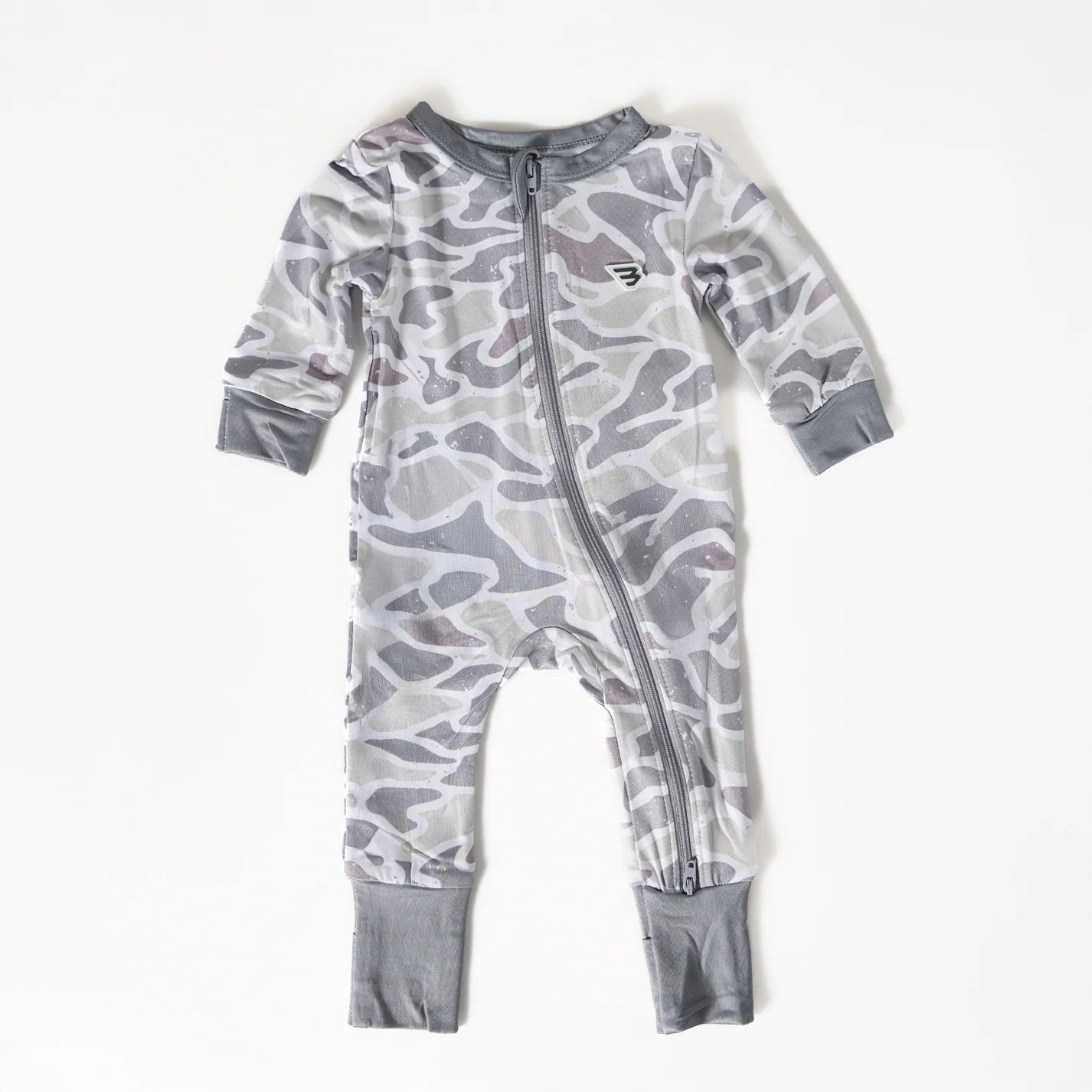 Baby Zip Up- White Camo